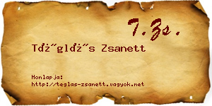 Téglás Zsanett névjegykártya