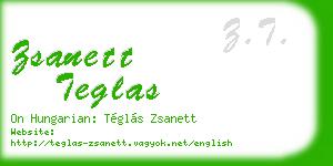 zsanett teglas business card